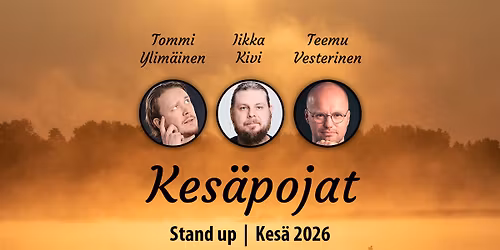 Kes\u00e4pojat Stand Up | Kuopio | To 16.7. klo 19