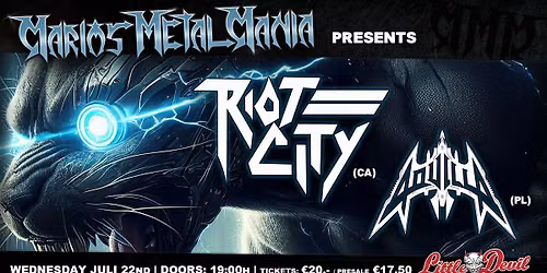 MMM Presents: RIOT CITY (CA) + AQUILLA (PL)