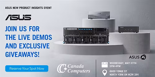 ASUS New AI Product Insight Event in Canada Computer North York Store