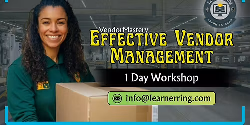 Effective Vendor Management 1-Day Workshop|Newport News, VA