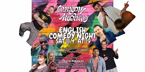 English Comedy Night - Sat 11.4. - Comedy Mayhem Joensuu