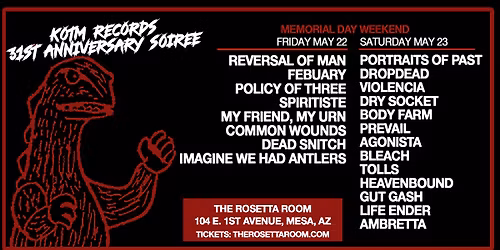 KOTM Records 31st Anniversary Soiree 