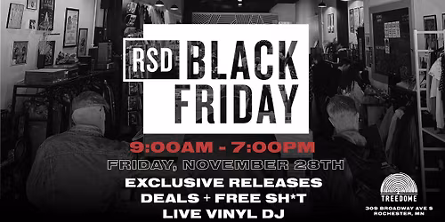 RSD BLACK FRIDAY 2025 @ Treedome
