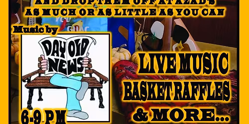 Dave & Annie's Big Downtown Cumberland FOOD DRIVE w\/ DAY OLD NEWS for the Western Maryland Food Bank