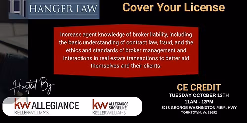 Cover your License: CE with Hanger Law