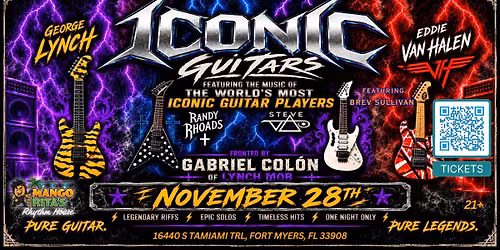 ICONIC GUITARS - THE MUSIC OF THE WORLD'S MOST ICONIC GUITAR PLAYERS Brev Sullivan & Gabriel Colon