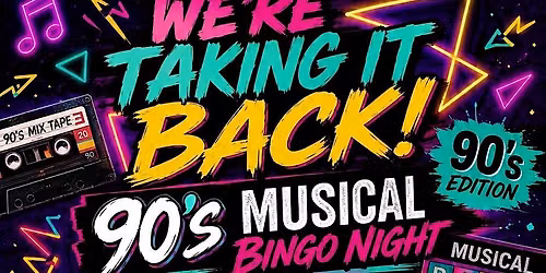 90s Musical Bingo
