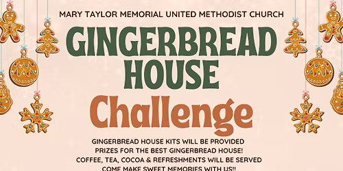 GINGERBREAD HOUSE CHALLENGE 