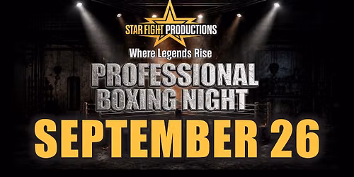 Star Fight Productions & Road House Nation Presents: Where Legends Rise- Professional Boxing Night — 10575 49th Street North, Clearwater, FL, United States, Florida 33762