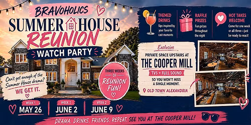 Bravoholics Summer House Reunion Watch Party at Cooper Mill