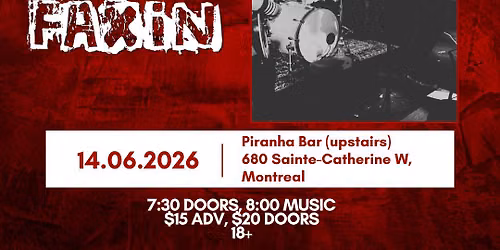 Father Before Me (NYC) with special guests Toward The Sky and FAXIN at Piranha Bar!