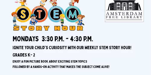 *Starts Nov 10!  STEM Story Hour: Grades K-2