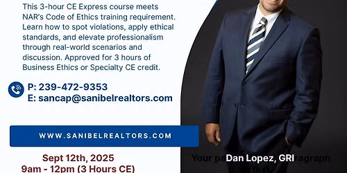 REALTOR\u00ae Code of Ethics & Business Ethics ~ In Person