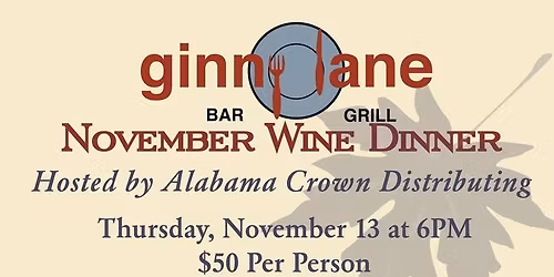 November Wine Dinner