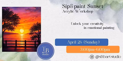 Acrylic Sip&Paint Workshop - Sunset.