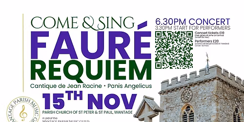 Come & Sing Faur\u00e9 Requiem