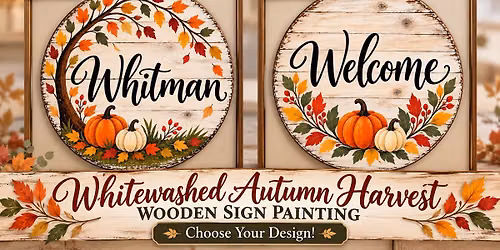 Sayre Studio: Rustic Autumn Harvest Sign Making Workshop (Ages 13-Adult)