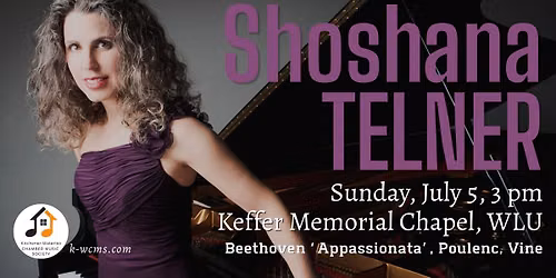 SHOSHANA TELNER, piano