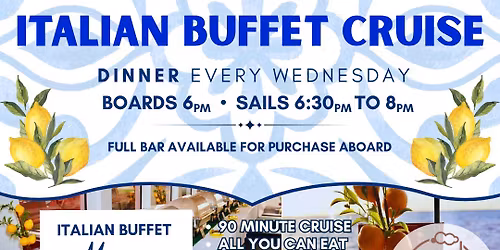 Italian Buffet Dinner Cruise Aboard the Barbara Lee