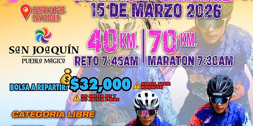 6to Reto Marat\u00f3n San Joaqu\u00edn Quer\u00e9taro 2026