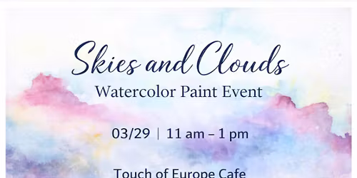 Skies and Clouds Watercolor Painting