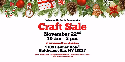 Jacksonville Faith Community Craft Sale