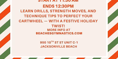 Candy Cane Cartwheel Clinic