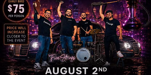 Bollywood Sufi Night with Five Strings | Live Band & Hookah