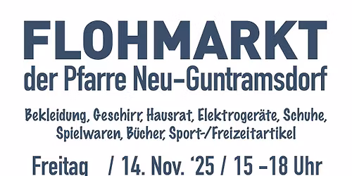 Flohmarkt der Pfarre Neu-Guntramsdorf