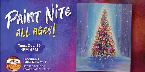 ALL AGES Paint Nite -  Christmas in the City