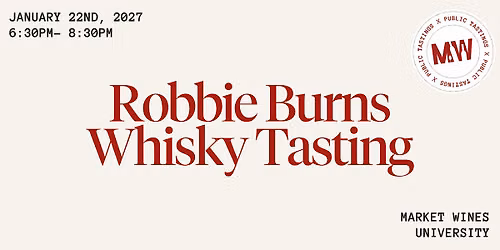 Robbie Burns Whisky Tasting