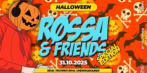 R\u00d8SSA & FRIENDS Special Edition: HALLOWEEN RAVE \/\/ Hard Techno All Night Long @EQual Club