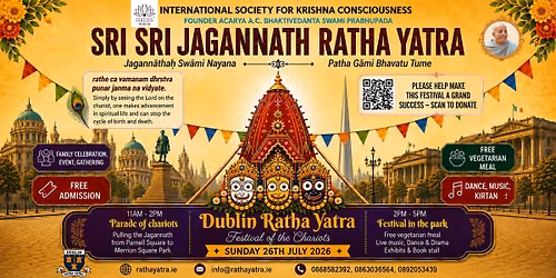 Dublin Ratha Yatra 2026: Festival of the Chariots