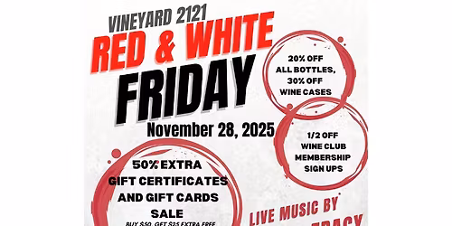 Red and White Friday 2025