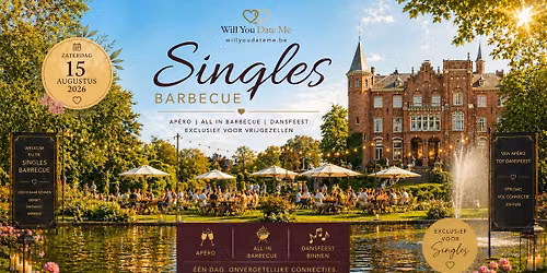 Singles Barbecue & Party in Brugge (15 augustus 2026)