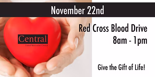 Red Cross Blood Drive Hosted at Central UMC