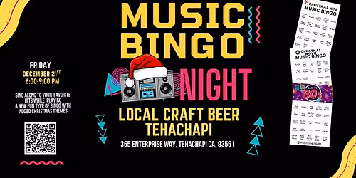 Christmas Music Bingo Night @ LBC Tehachapi
