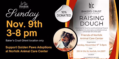 Raising Dough for Friends of Norfolk Animal Care Center