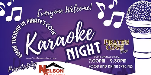 Karaoke Night at Pirates Cove in the Lakeview Lodge