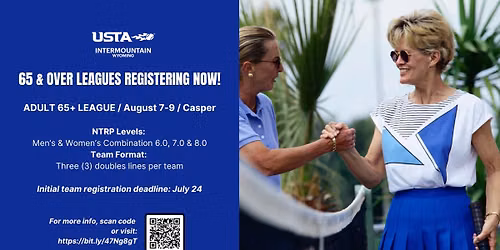 USTA Wyoming 65 & Over Doubles Tennis League