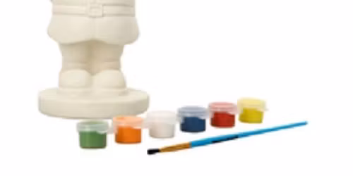 Ceramic Garden Gnome Painting Craft Class Workshop