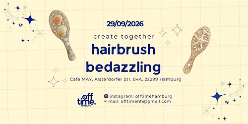 DIY Event Hamburg | Hairbrush Bedazzling | create together by offtime