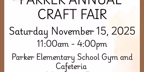 Parker Elementary Craft Fair