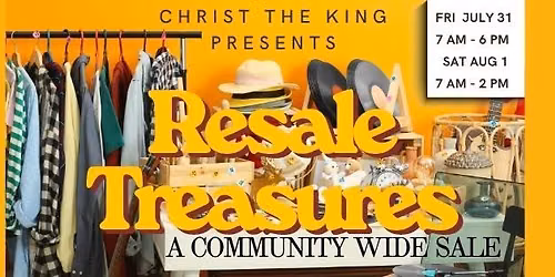 RESALE TREASURES: A Community Wide Sale