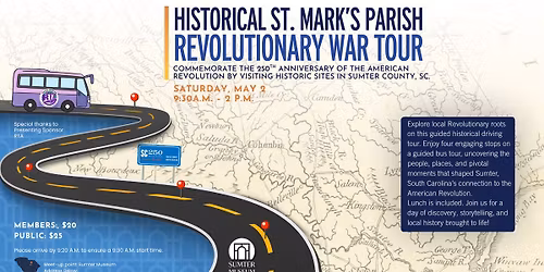 Historical St. Mark's Parish Revolutionary War Tour