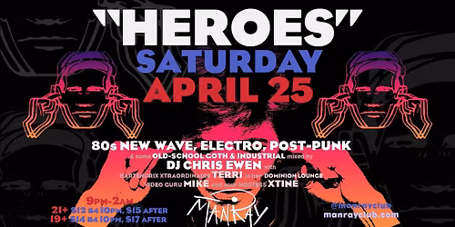 HEROES Saturday April 25th