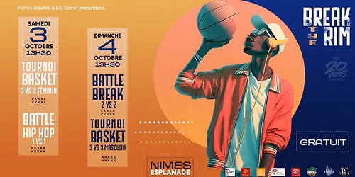 BREAK THE RIM | WEEK END BASKET & HIP HOP 🏀🔥