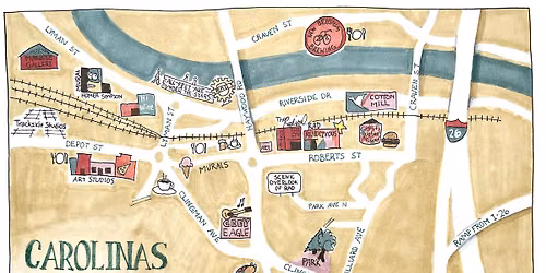 Urban Sketchers Greenville- June 6th Carolinas Sketch Crawl!