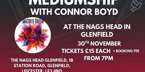 Amazonite Griffin Presents - Evening of Mediumship with Connor Boyd