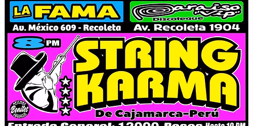 STRING KARMA EN SANTIAGO DE CHILE